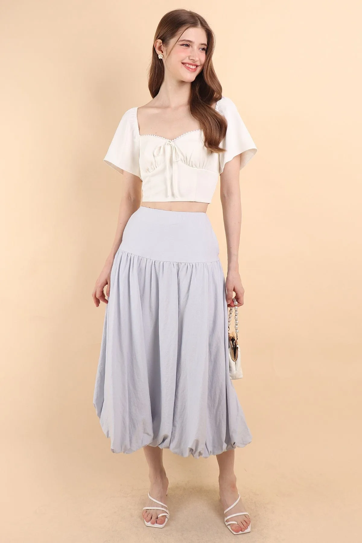 BRIA BUBBLE SKIRT IN BLUE
