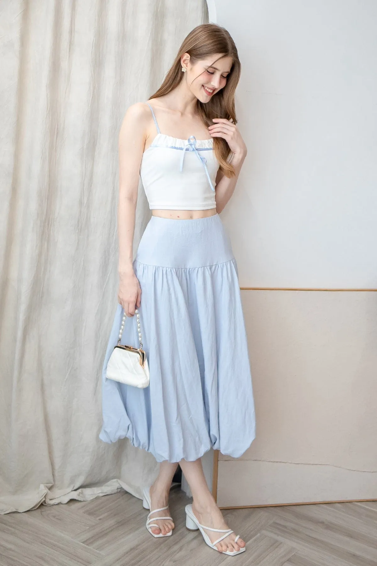 BRIA BUBBLE SKIRT IN BLUE