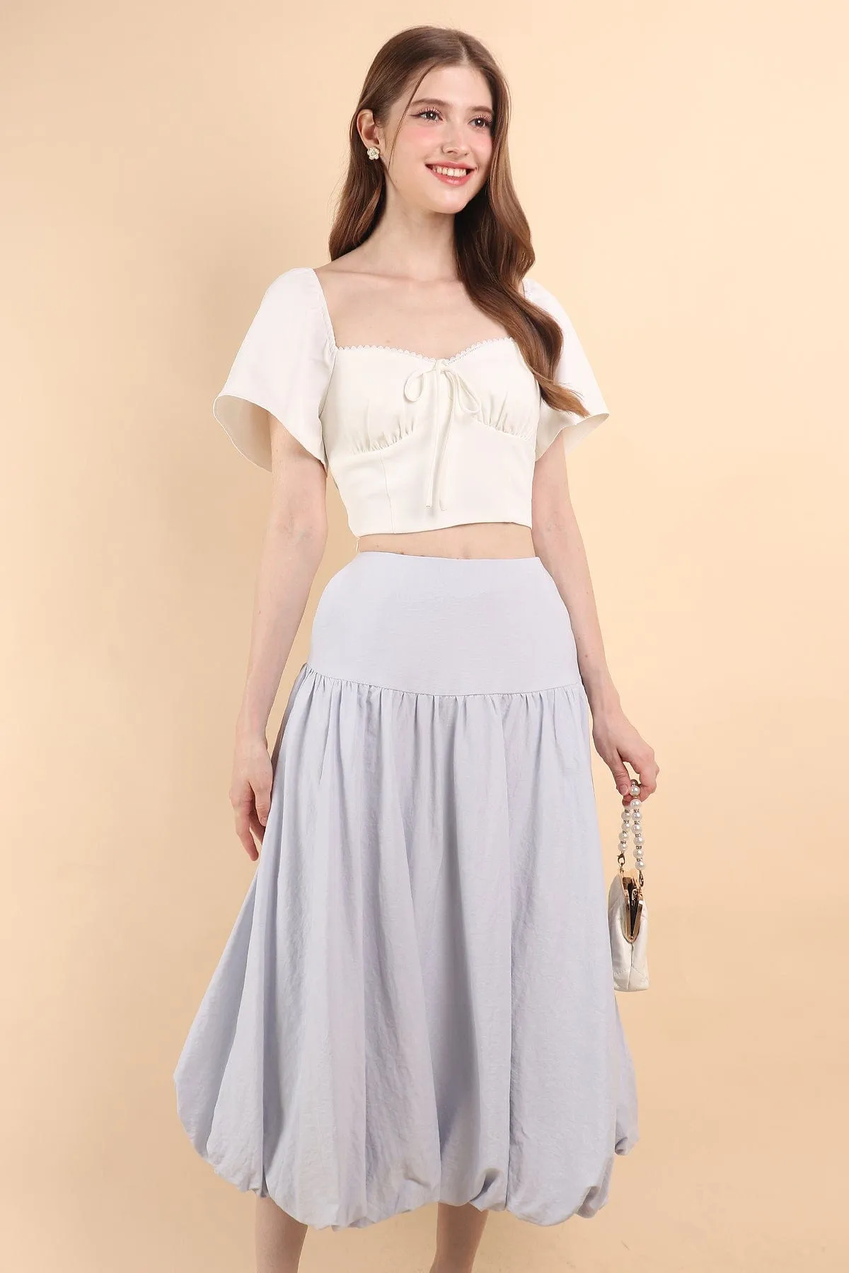 BRIA BUBBLE SKIRT IN BLUE