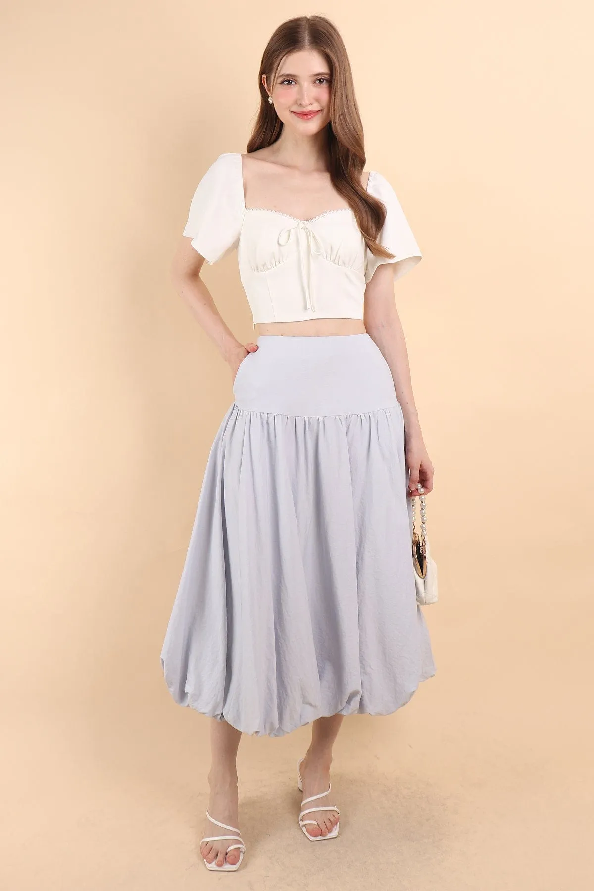 BRIA BUBBLE SKIRT IN BLUE