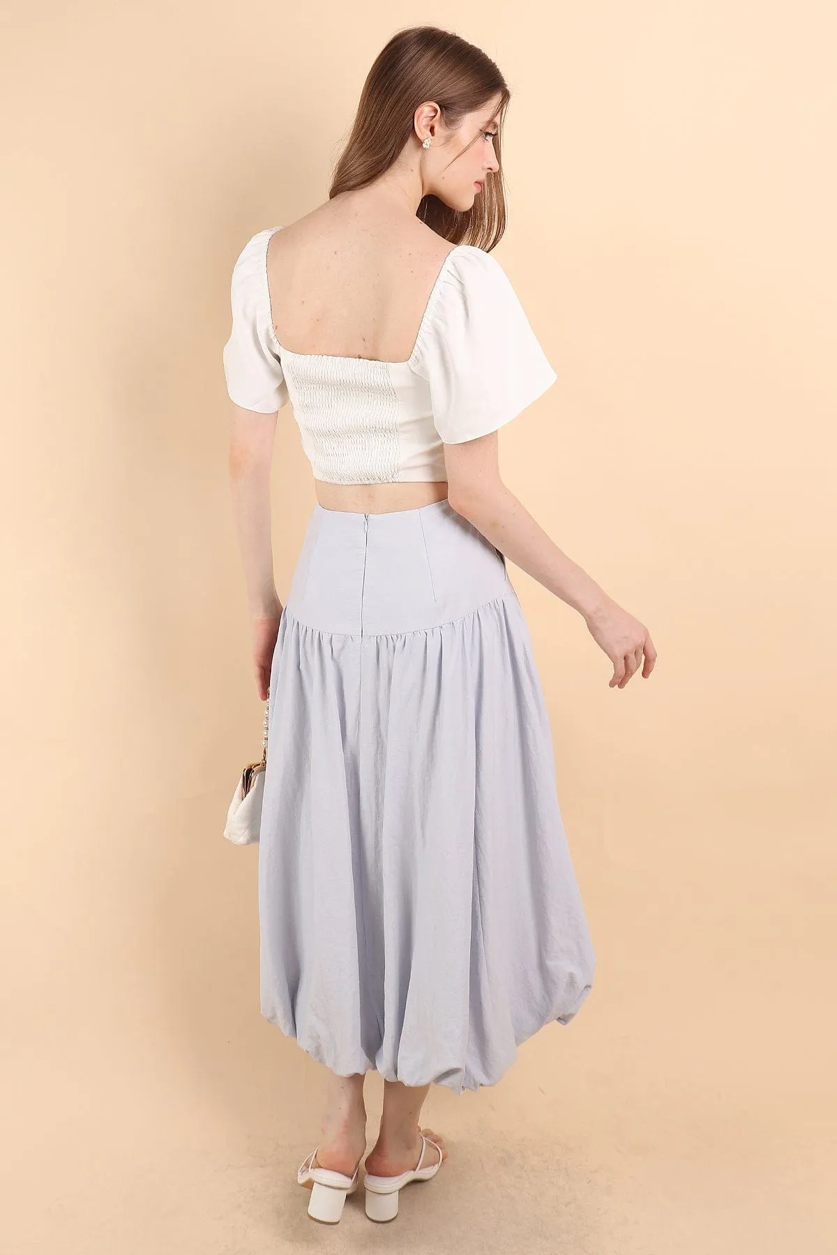 BRIA BUBBLE SKIRT IN BLUE
