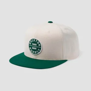 Brixton Oath III Snapback Cap Whitecap/Kelly Green