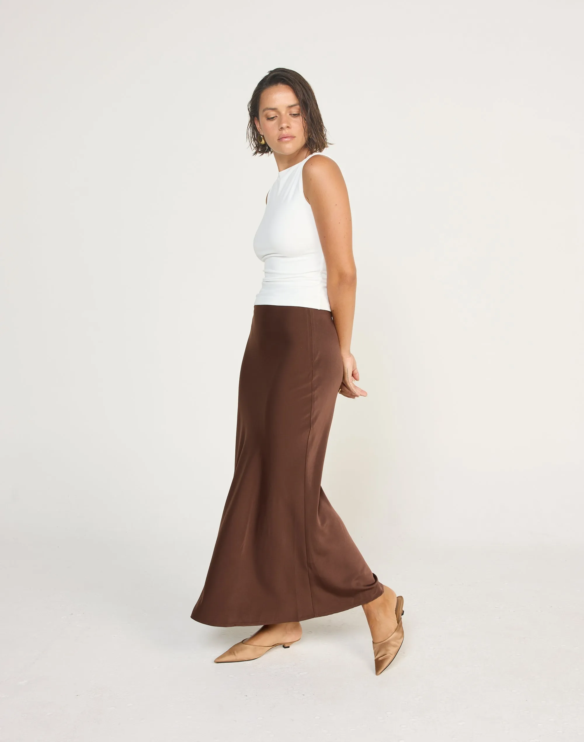 Cabaret Maxi Skirt (Cocoa)