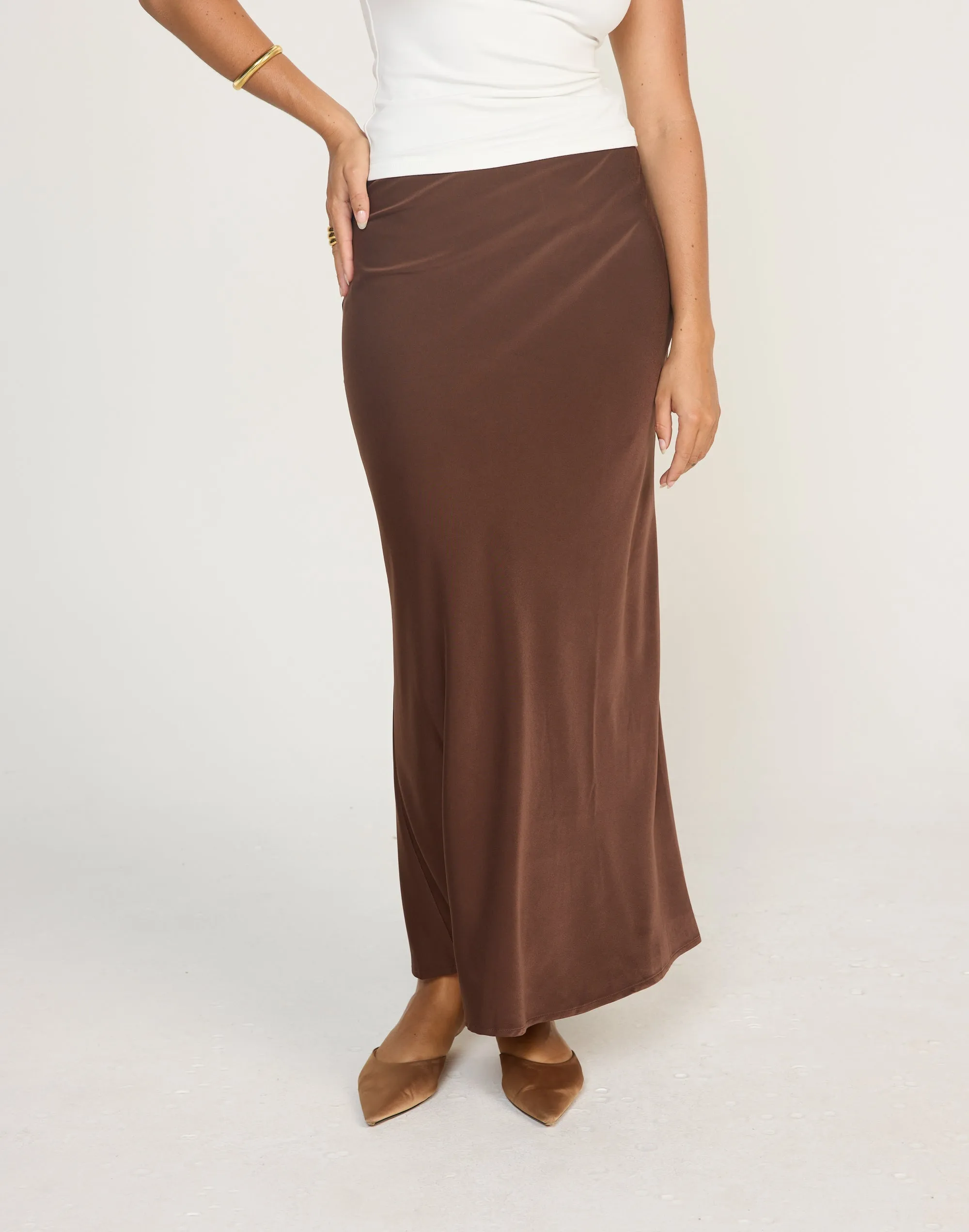Cabaret Maxi Skirt (Cocoa)