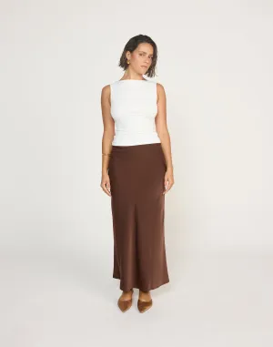 Cabaret Maxi Skirt (Cocoa)