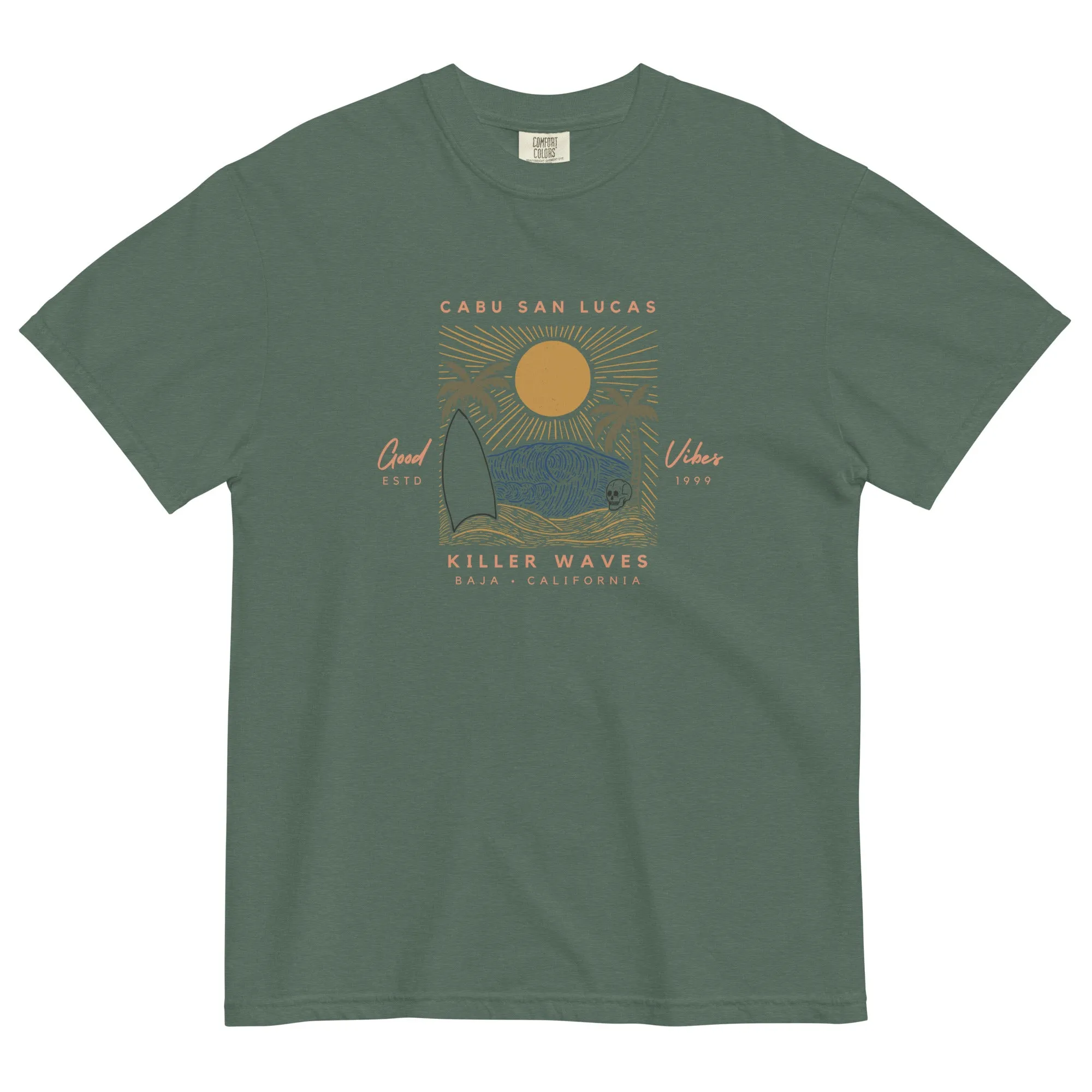 Cabu San Lucas Men's garment-dyed heavyweight t-shirt