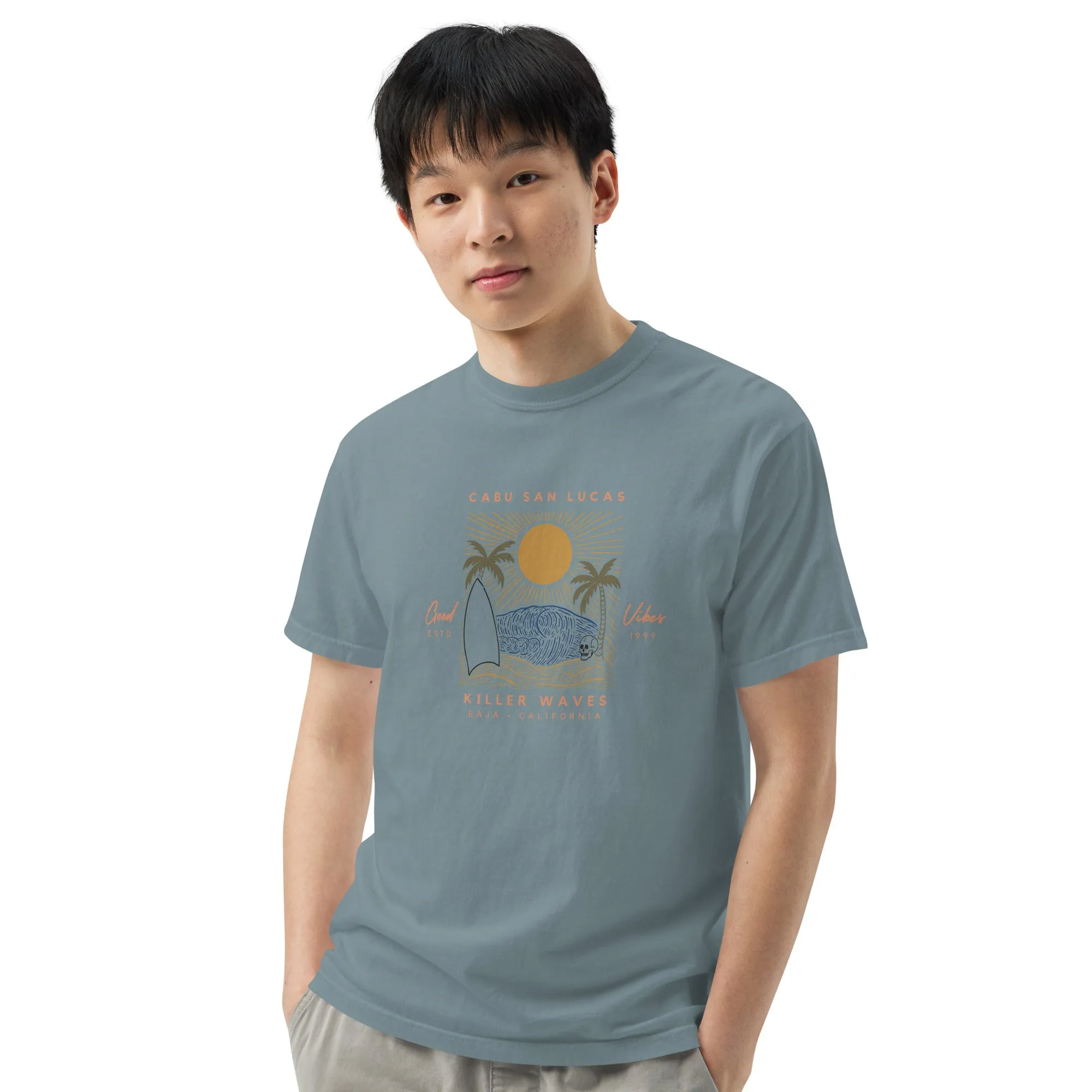 Cabu San Lucas Men's garment-dyed heavyweight t-shirt