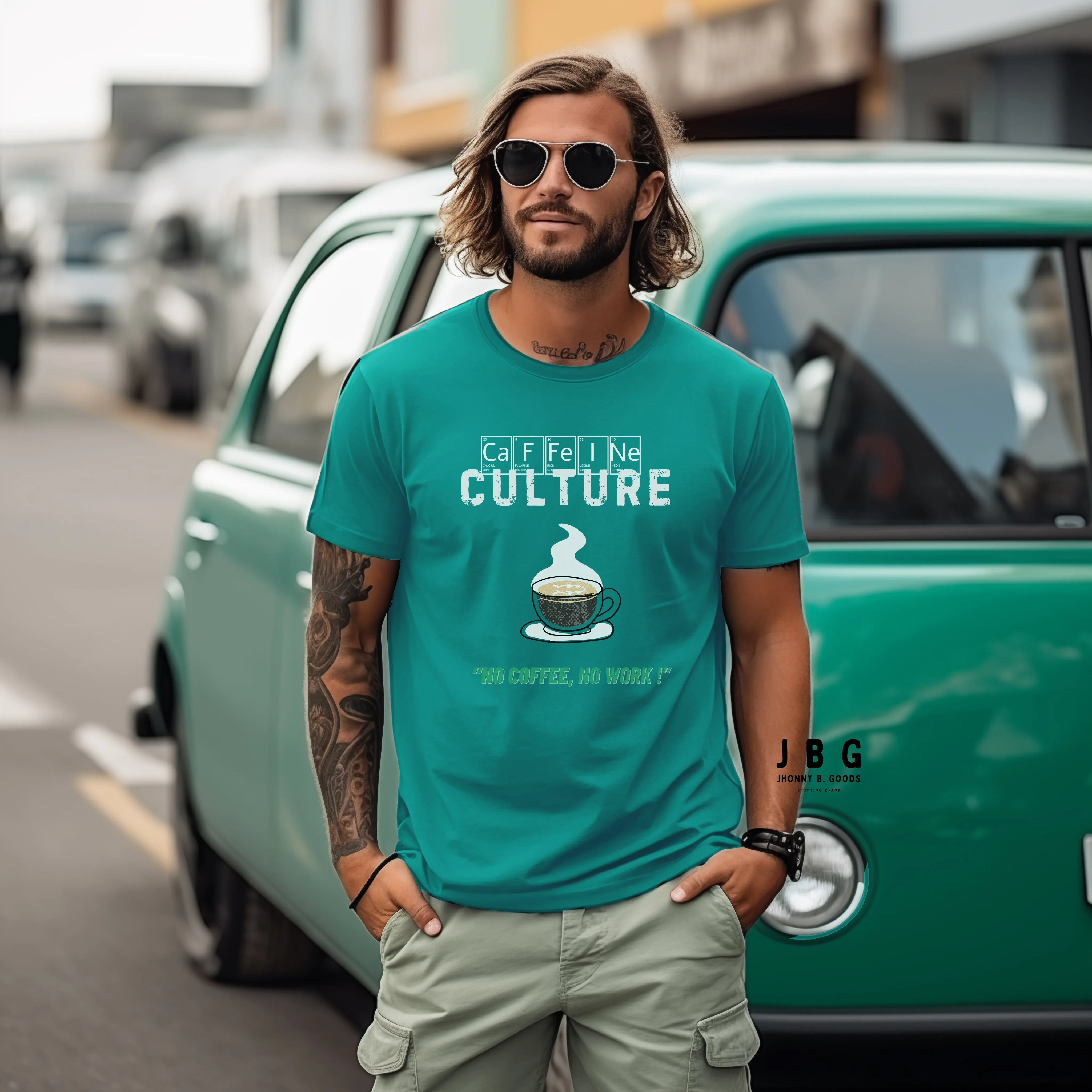 Caffeine  Culture men's  garment-dyed heavyweight t-shirt
