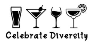Celebrate Diversity Drinks  White Short Sleeve T-shirt  .
