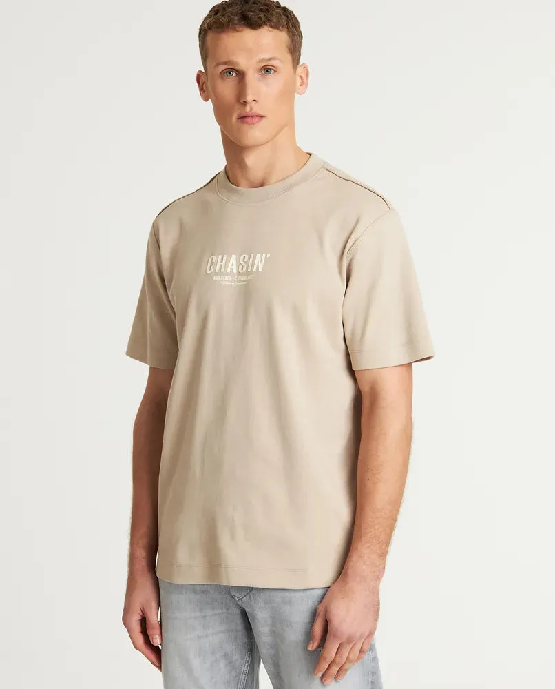 CHASIN | Mayor Loose fit T-Shirt | E20 BEIGE