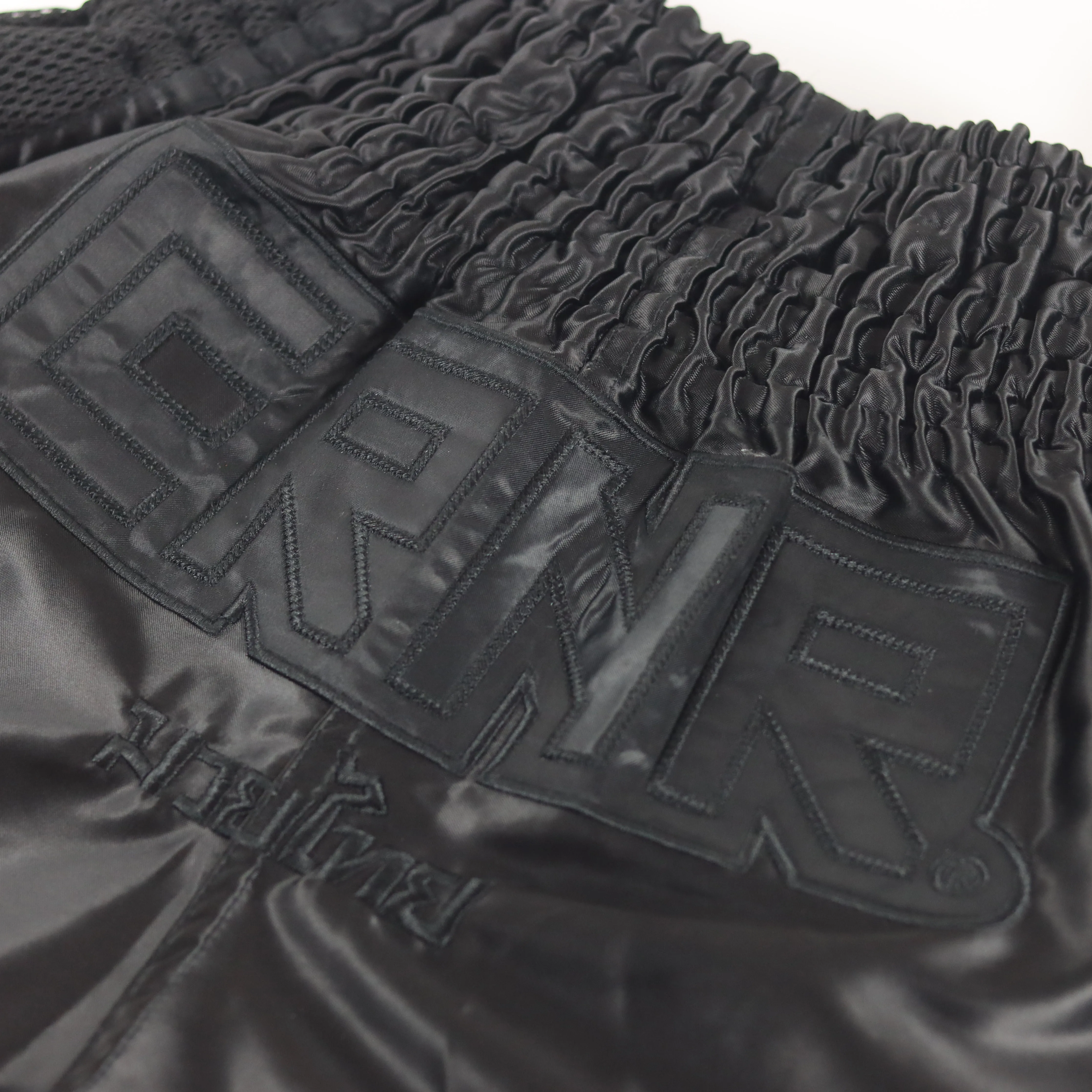 CRNR Muay Thai Shorts - Blackout