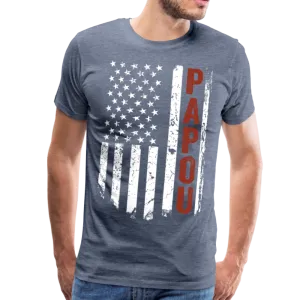 Custom Papou Names on Back Men's Premium T-Shirt