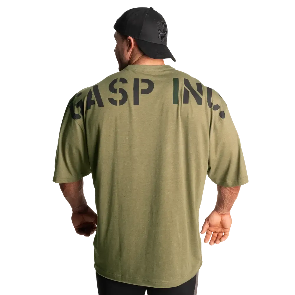 Division Iron Tee - Army Green Melange
