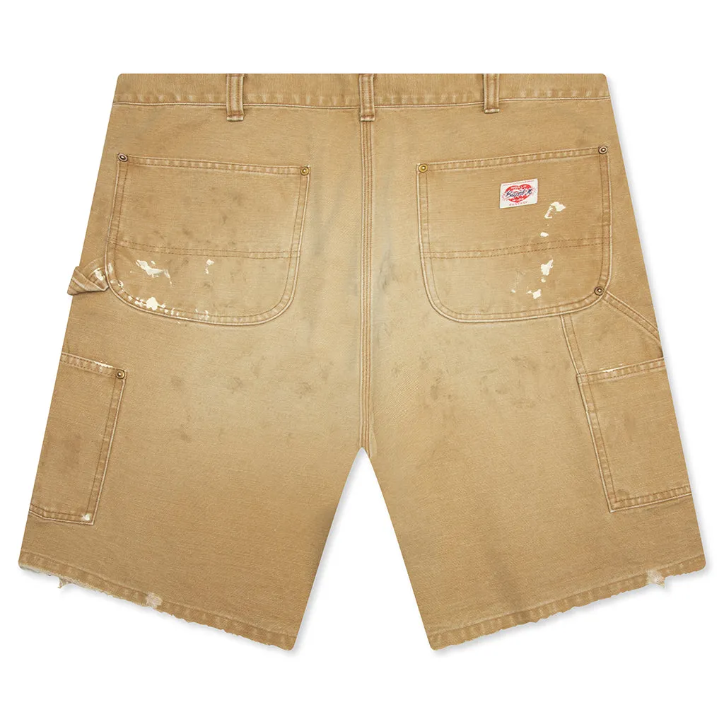 Double Knee Shorts - Beige