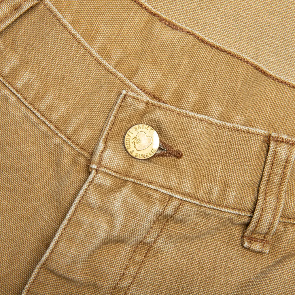 Double Knee Shorts - Beige