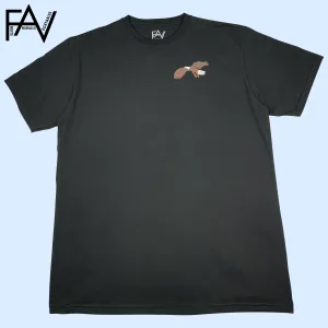 Eagle - Black Organic Heavyweight T-Shirt