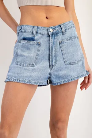 EE:Some Mineral Washed Denim Shorts