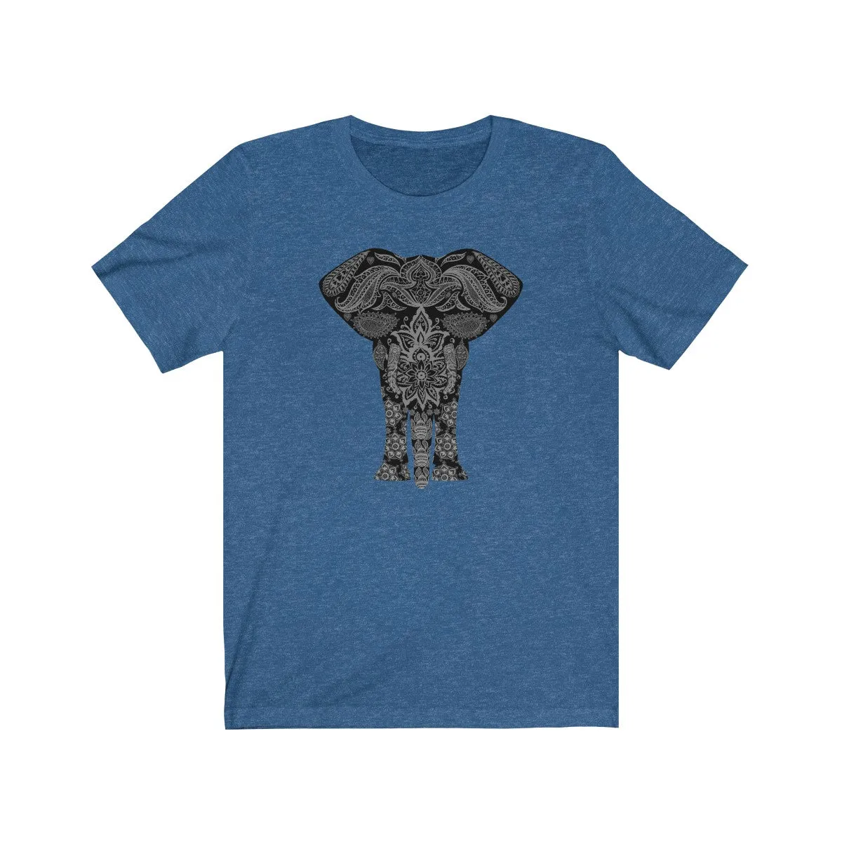 ELEPHANT MANDALA 1 <br>unisex tee (blk)