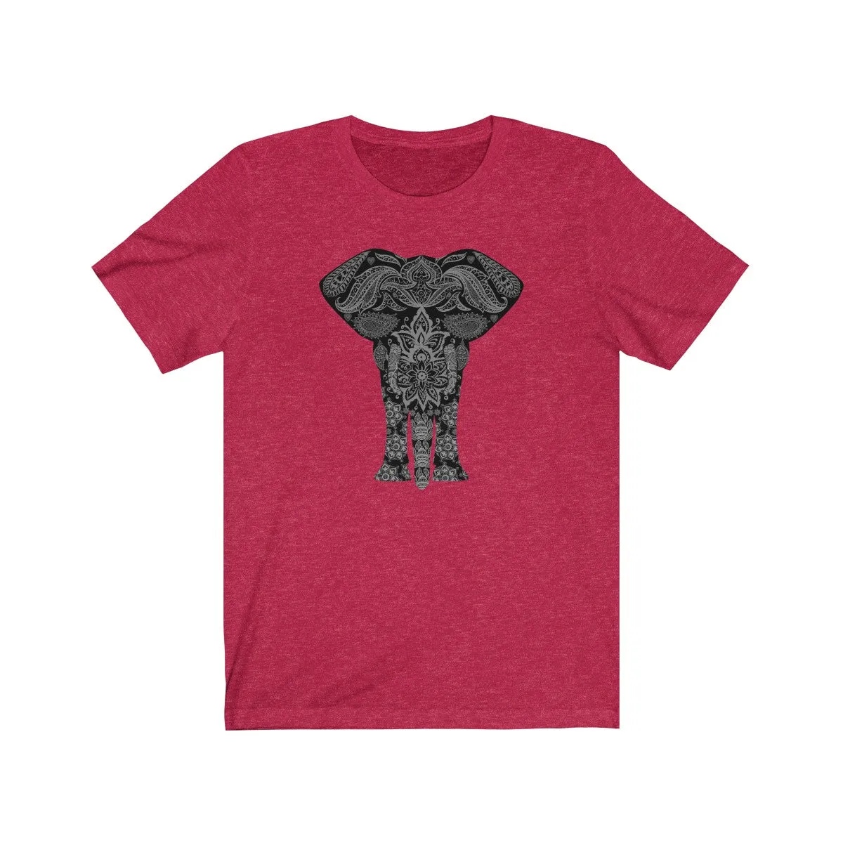 ELEPHANT MANDALA 1 <br>unisex tee (blk)