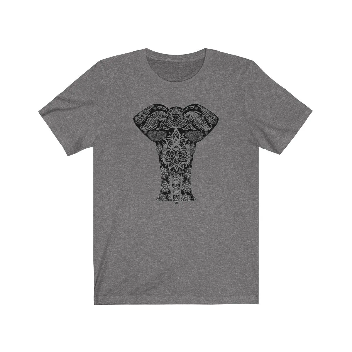 ELEPHANT MANDALA 1 <br>unisex tee (blk)