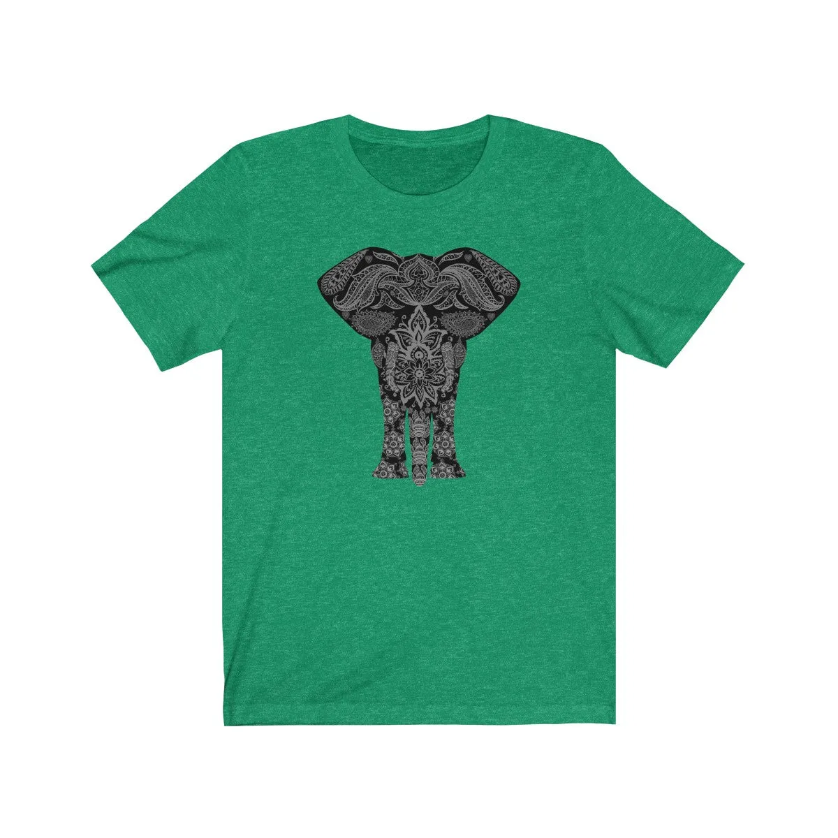 ELEPHANT MANDALA 1 <br>unisex tee (blk)