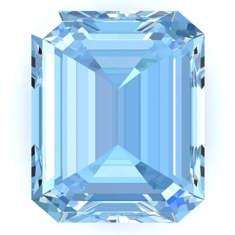 Emerald FAB Lab-Grown Aqua Blue Spinel Gems