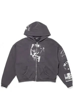 ENFANTS RICHES DÉPRIMÉS | ASPHYXIATION ASSEMBLAGE ZIP HOODIE