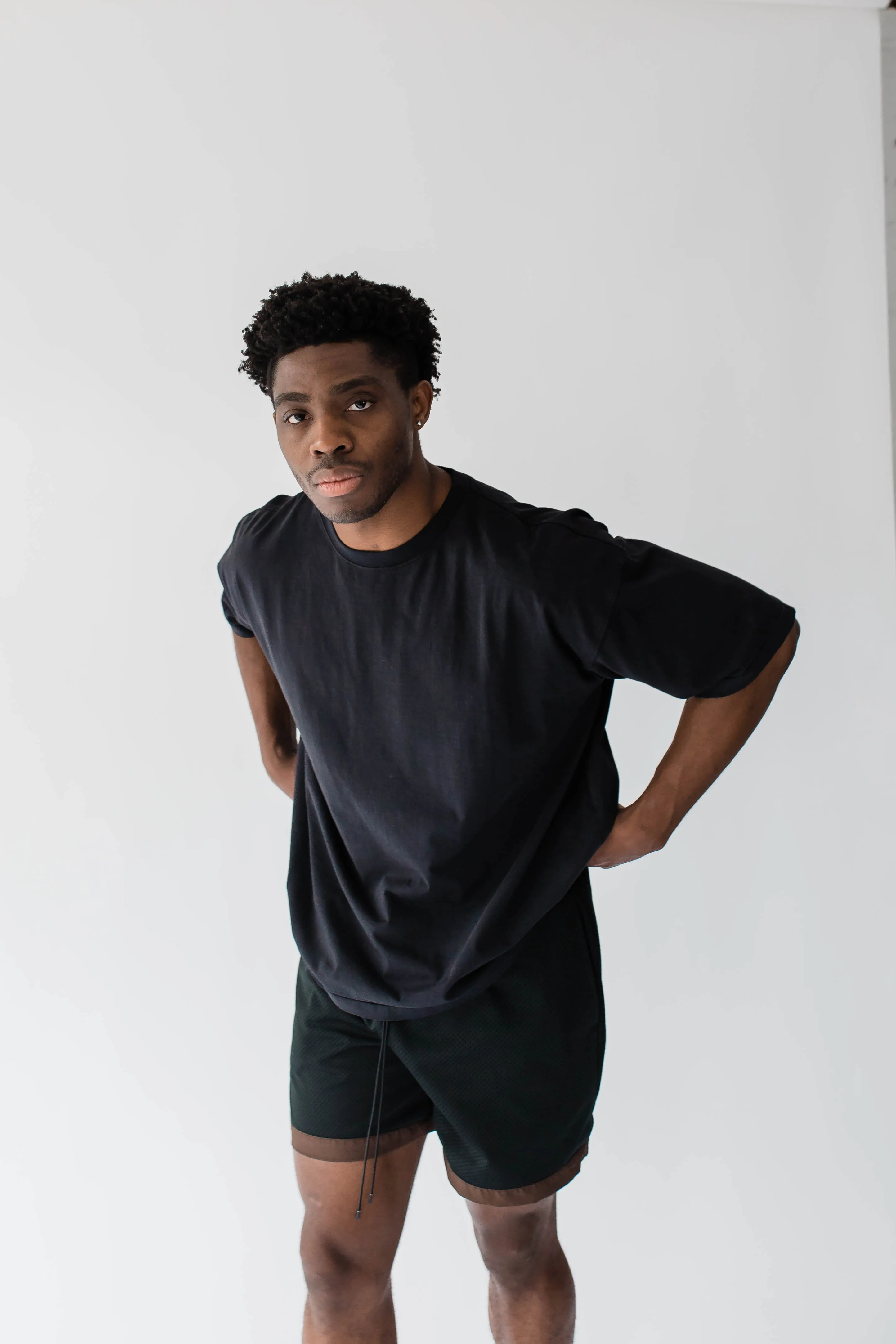 Everyday Boxy Tee (Off-Black)