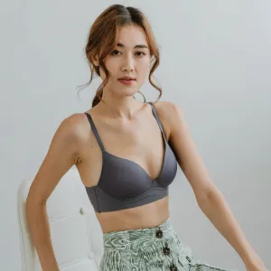Everyday Carefree Midi Wireless T-Shirt Bra in Dark Grey (Size XL Only)