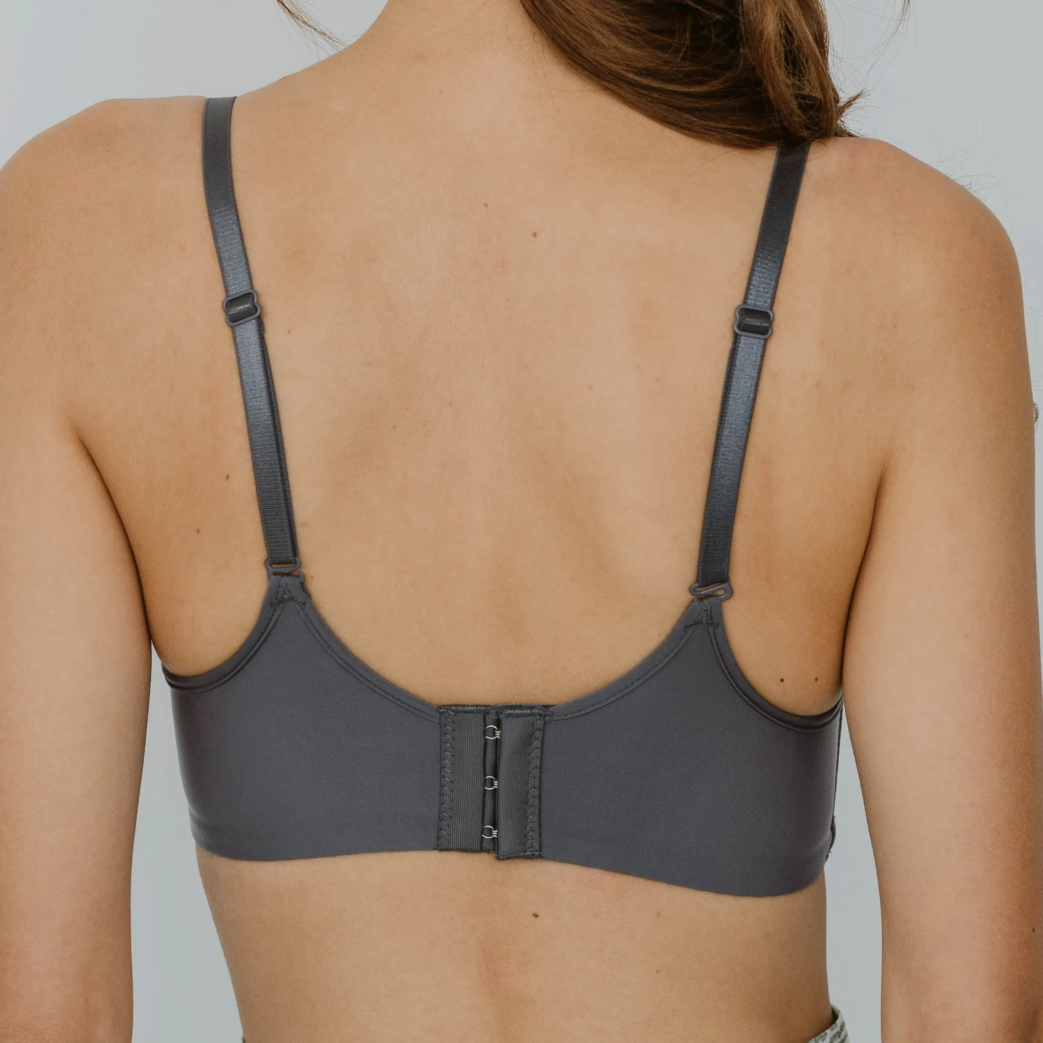 Everyday Carefree Midi Wireless T-Shirt Bra in Dark Grey (Size XL Only)