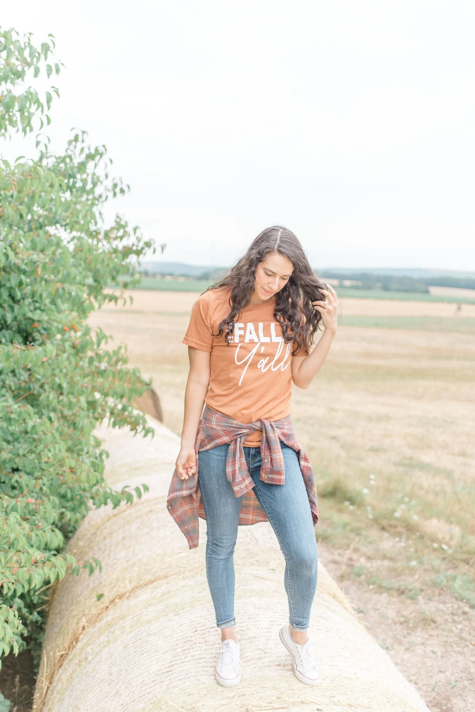 Fall Y'all Tee - Burnt Orange