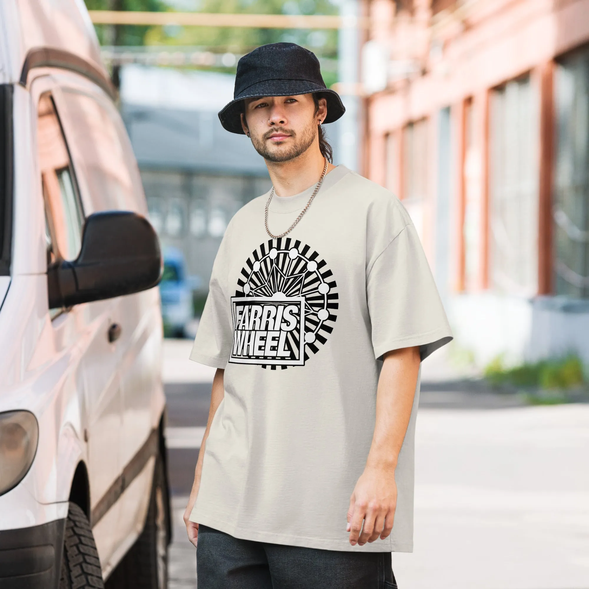 Farris Wheel Oversized Faded T-shirt