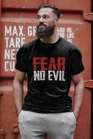 Fear No Evil Printed Men's T-shirt