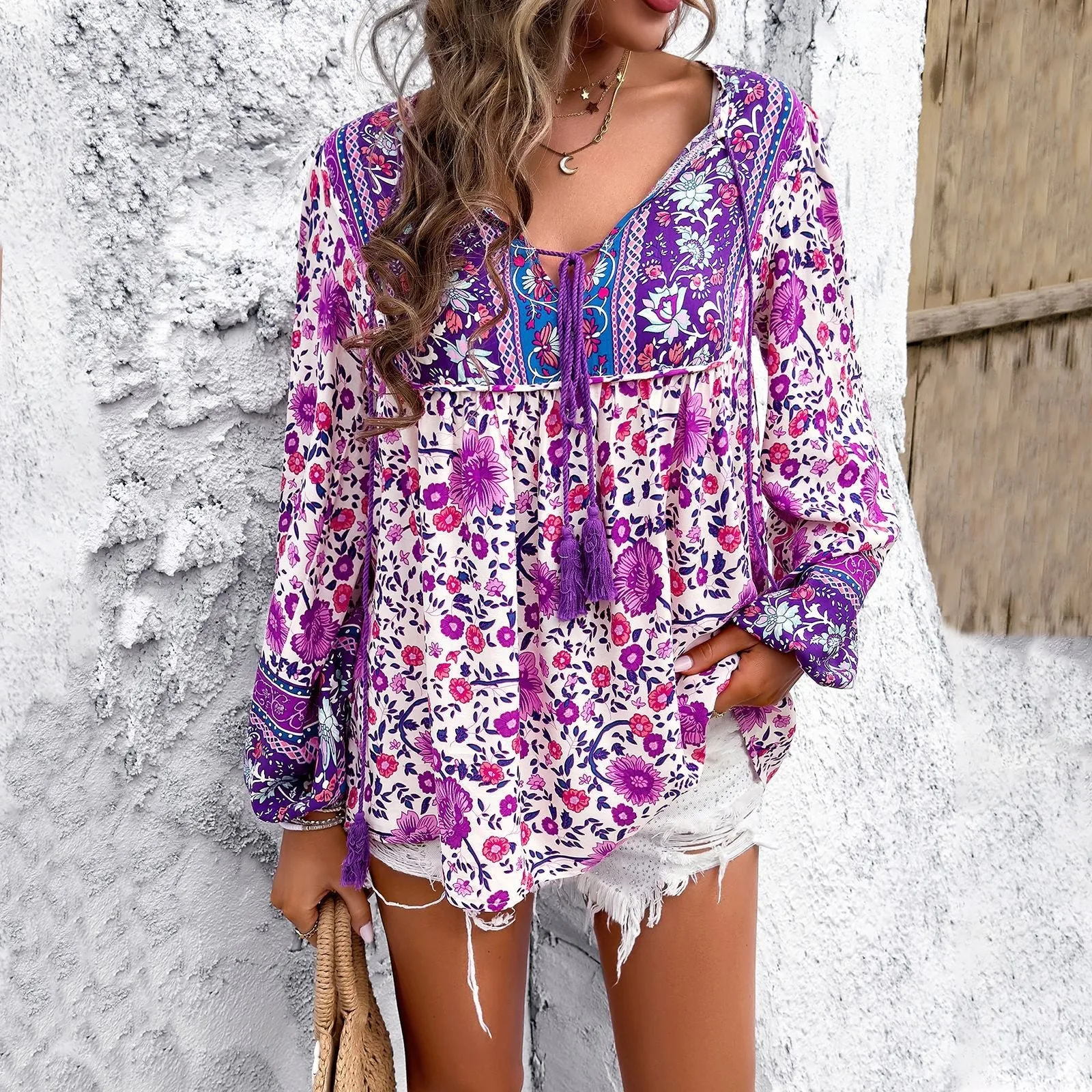 Fiorina™ - Floral Boho Top