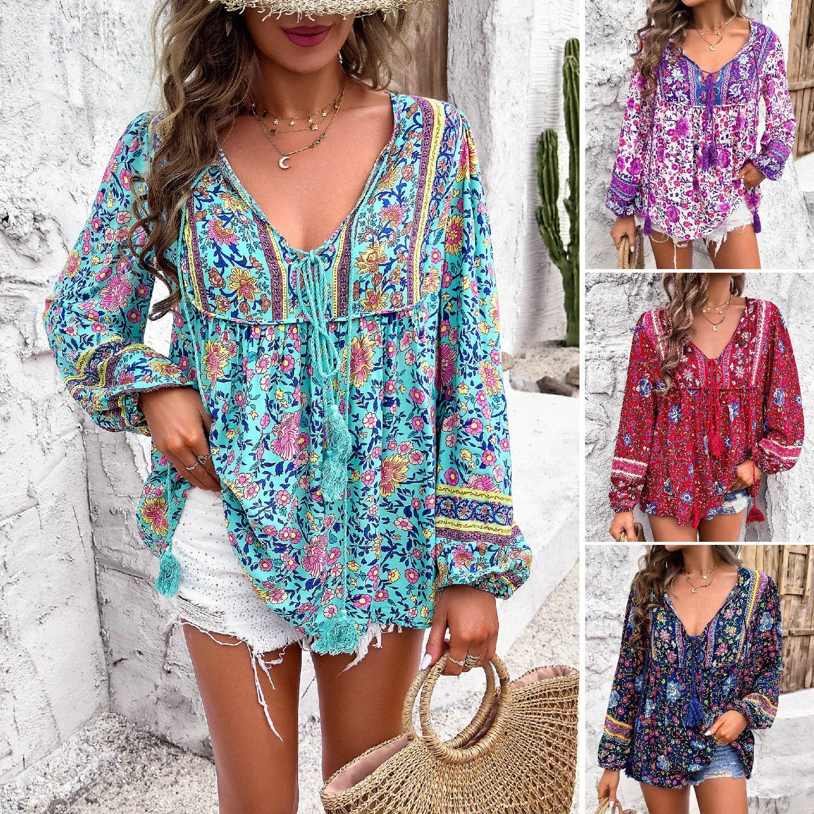 Fiorina™ - Floral Boho Top