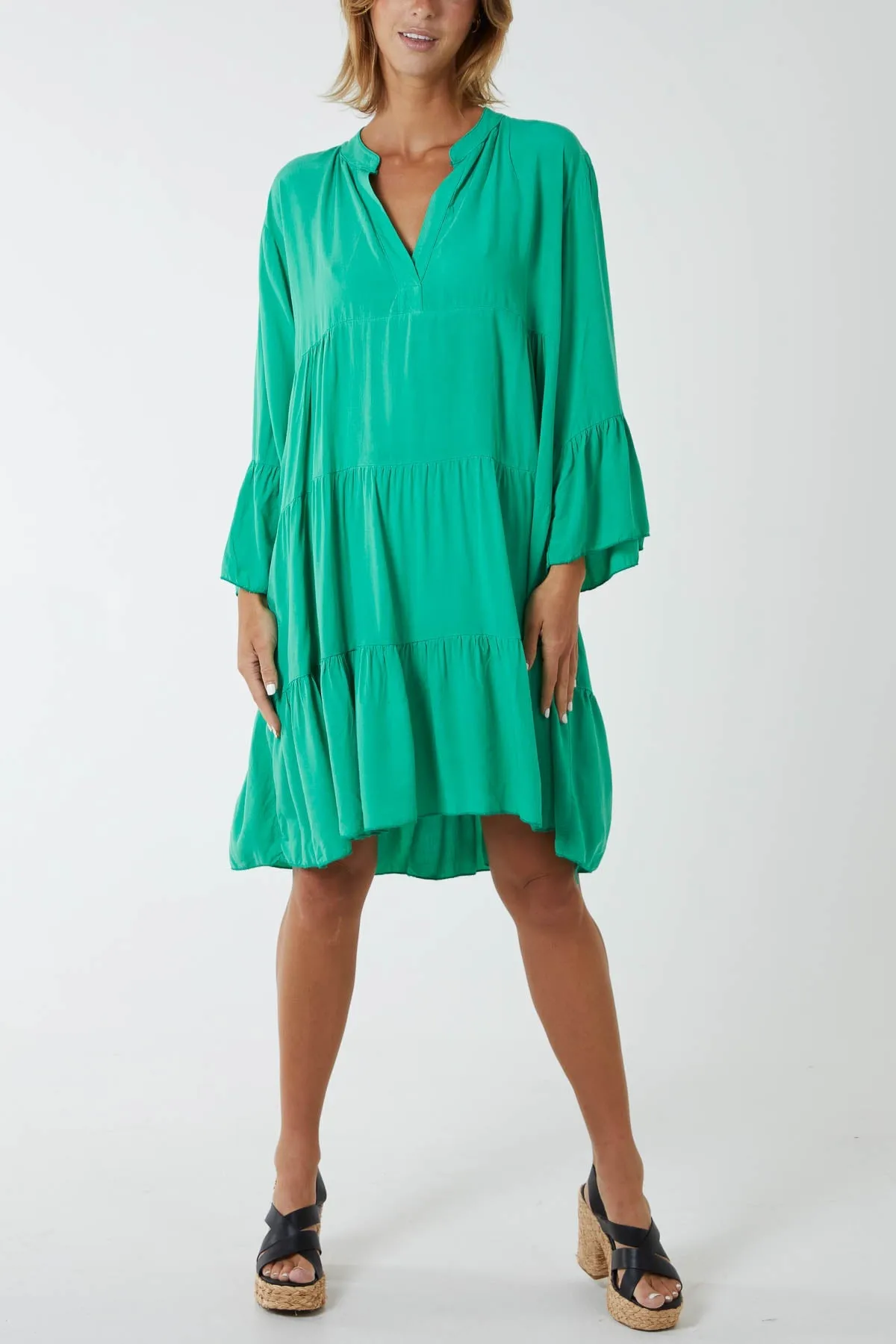 Flare Smock Dress
