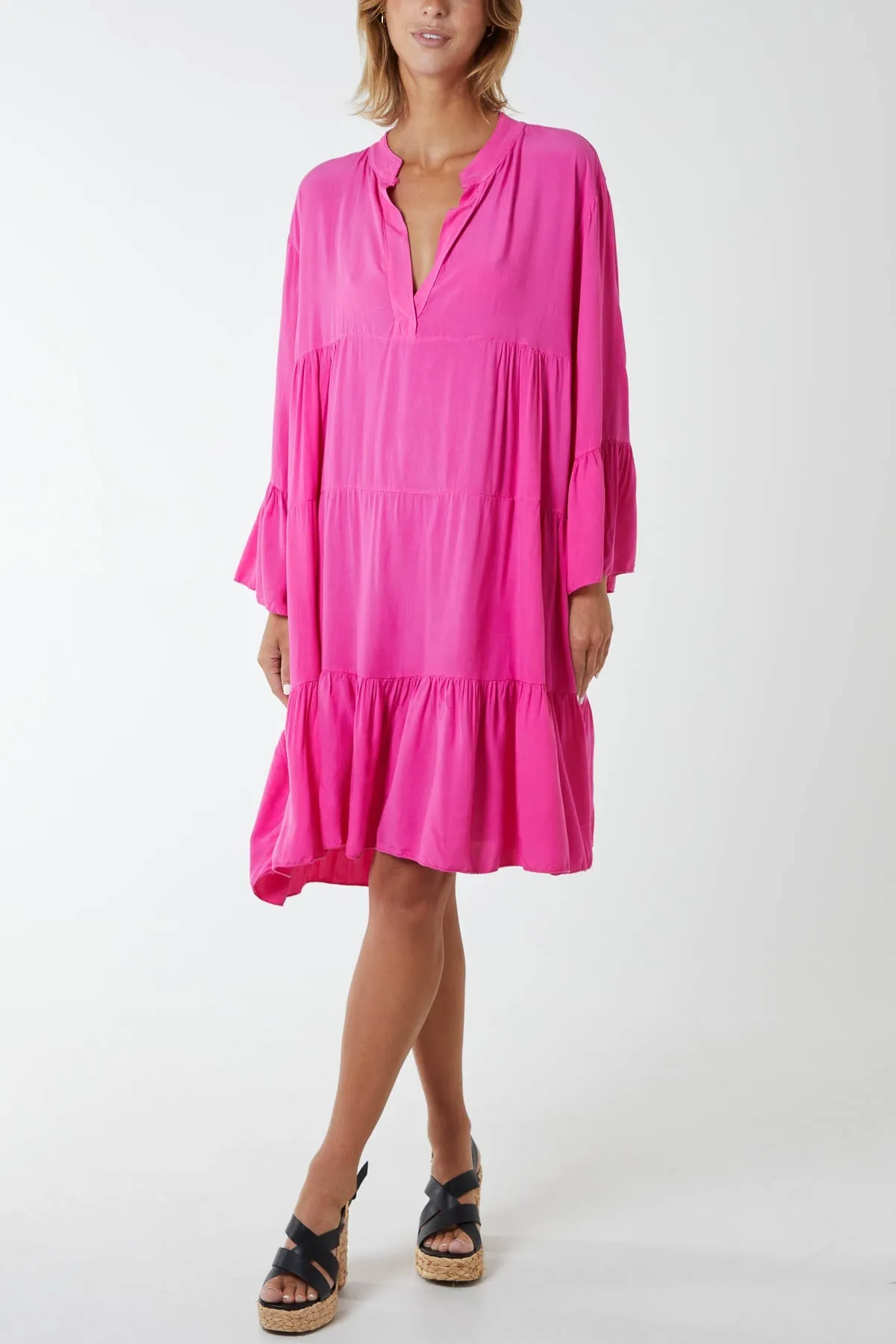 Flare Smock Dress
