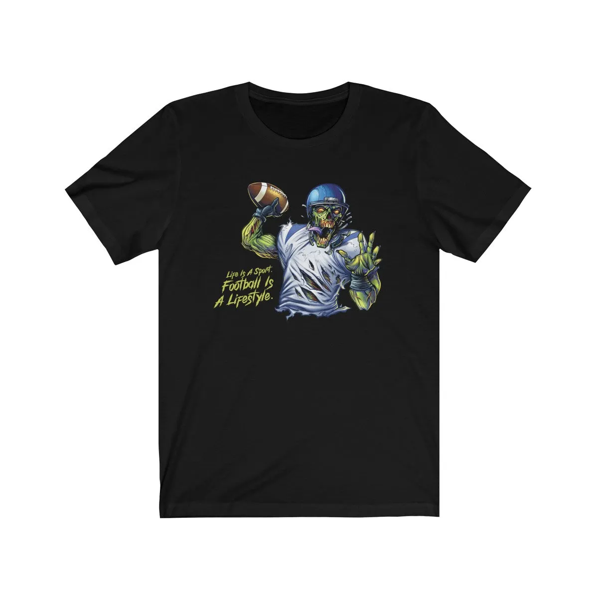 Football Quarterback Graphic Short Sleeve T-Shirt