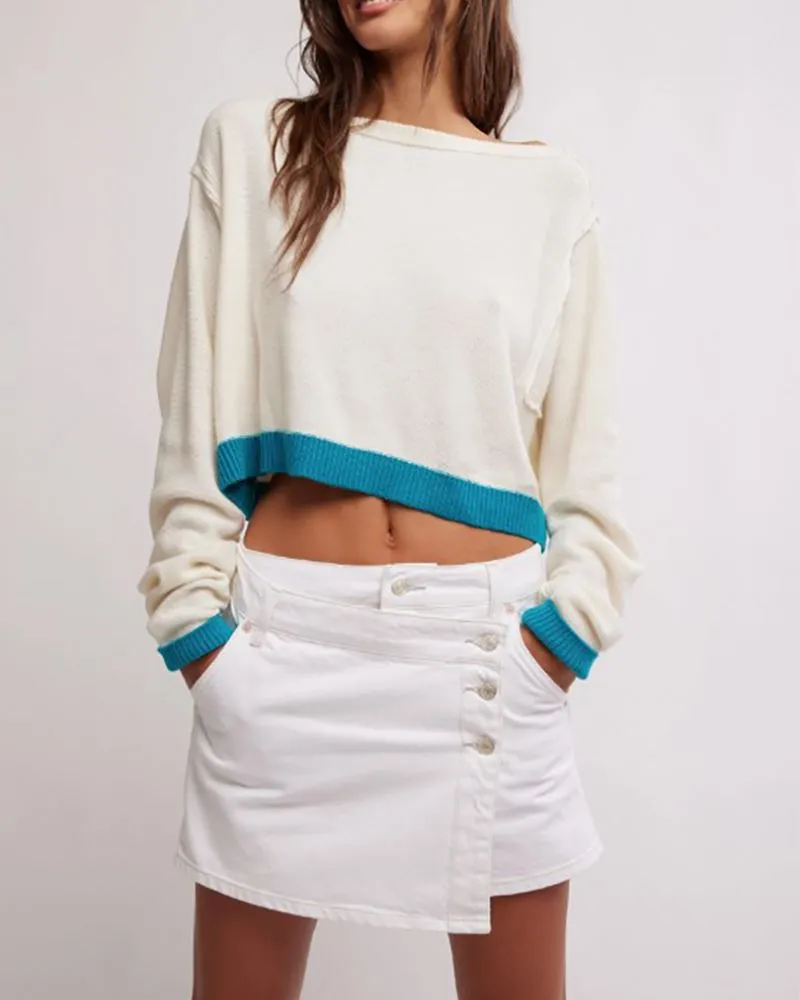 Free People We The Free Into The Blue Pullover
