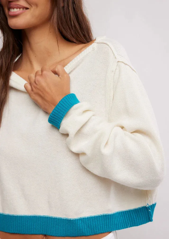 Free People We The Free Into The Blue Pullover