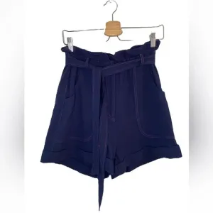 FRNCH Paris 100% Cotton Terry Belted Shorts