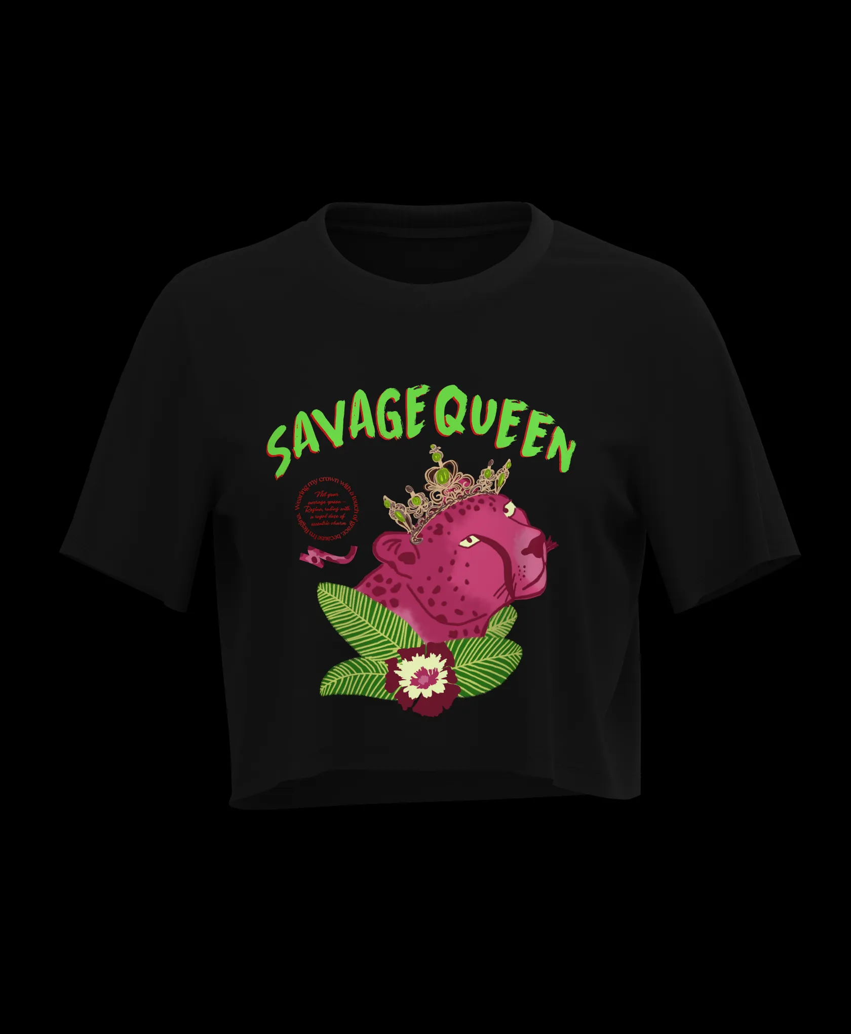Front Printed Crop Tee