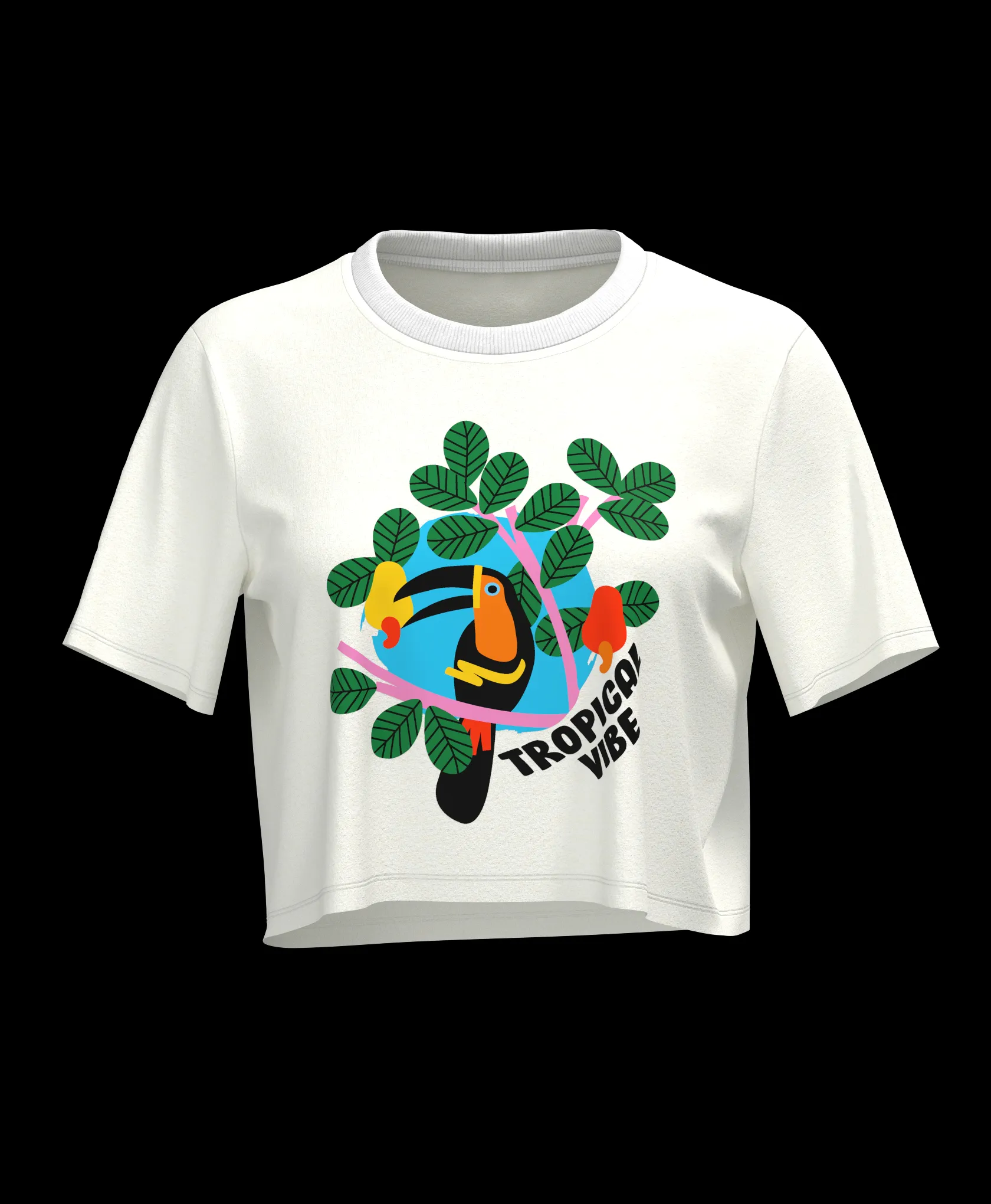 Front Printed Crop Tee