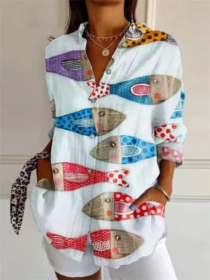 Gabi | Print Blouse