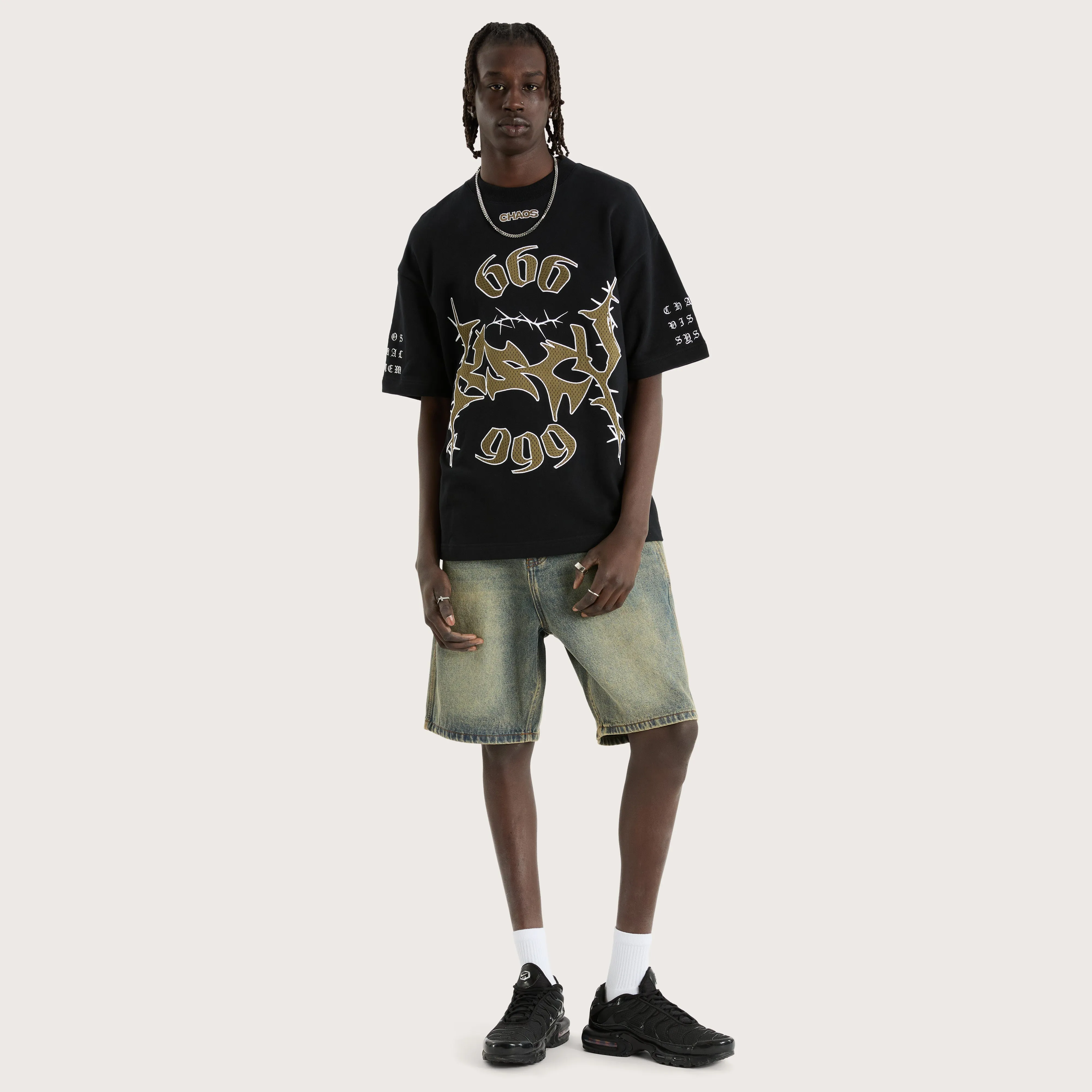 Garden Loopback Street Tee Anthracite Black