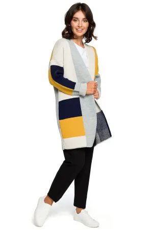 Geometric Pattern Loose Cardigan
