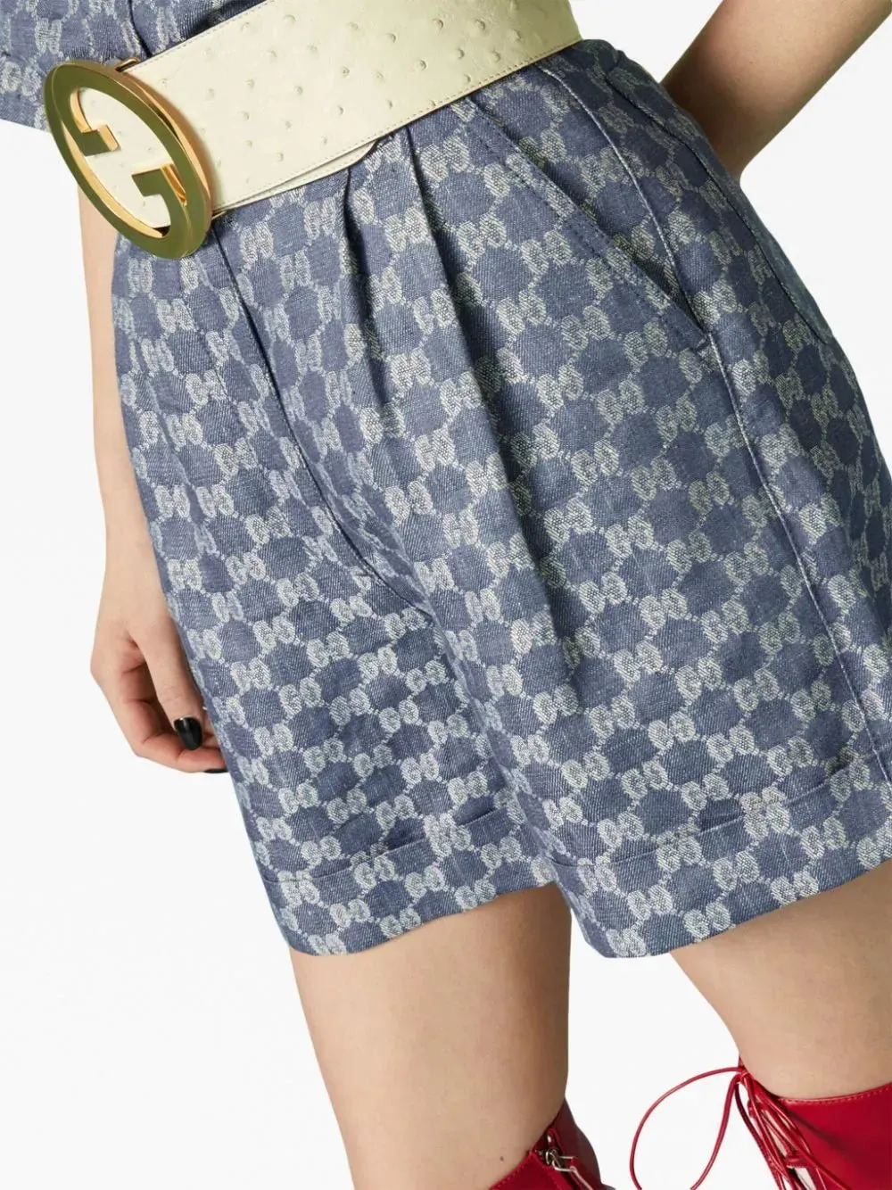 GG Linen Shorts