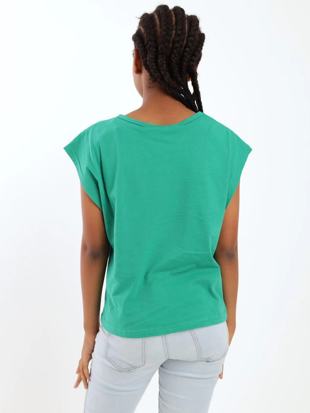 Girls Potential Boxy Tee - Green