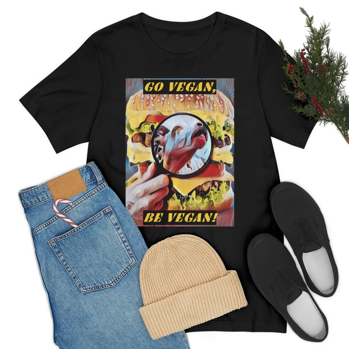 Go Vegan Be Vegan 2 Short Sleeve Tee