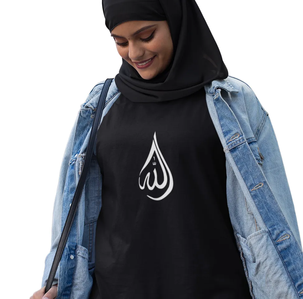 God Symbol Women's Black Tee